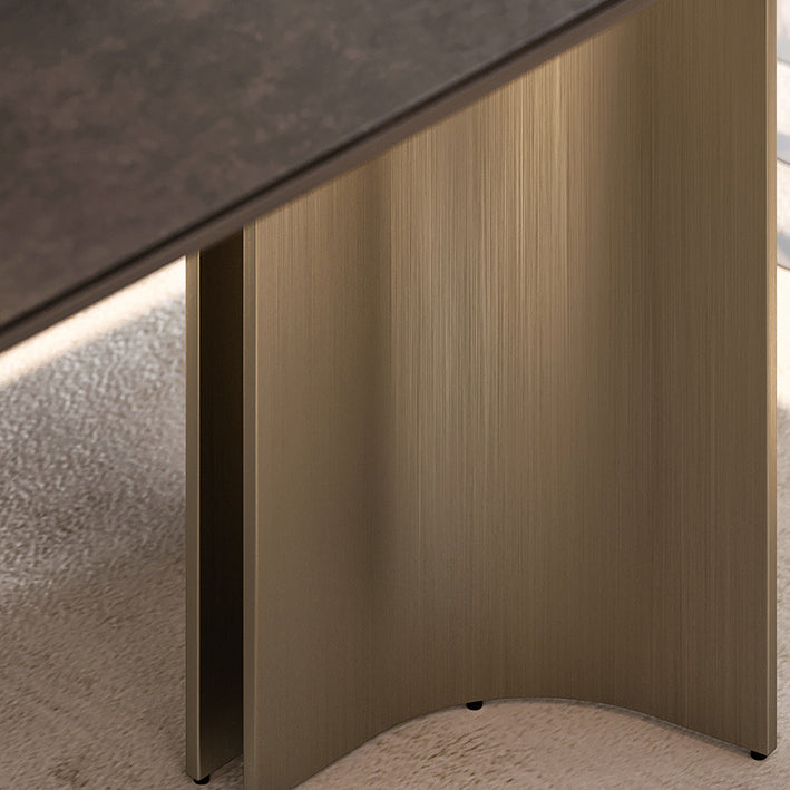 1/4/5/7 Pieces Designer Style Rectangle Dining Set Sintered Stone Top Dinette Table Set