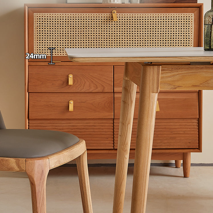 1/2/3/5 Pieces Designer Style Dining Table Set Sintered Stone Top Dinette Table Set