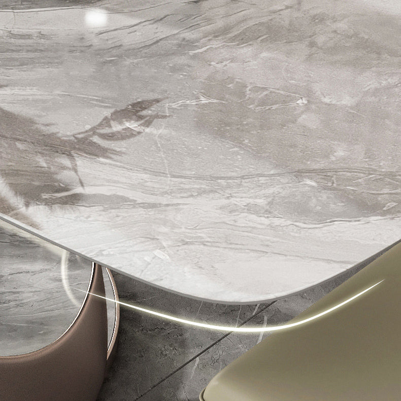 Nordic 1/4/5/6 Pieces Rectangle Dining Set Sintered Stone Top Dinette Table Set