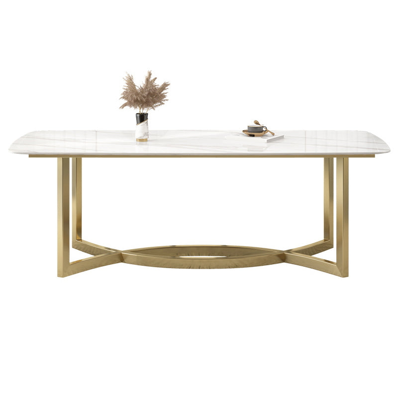 1/4/5/7 Pieces Luxurious Rectangle Dining Set Sintered Stone Top Dinette Table Set