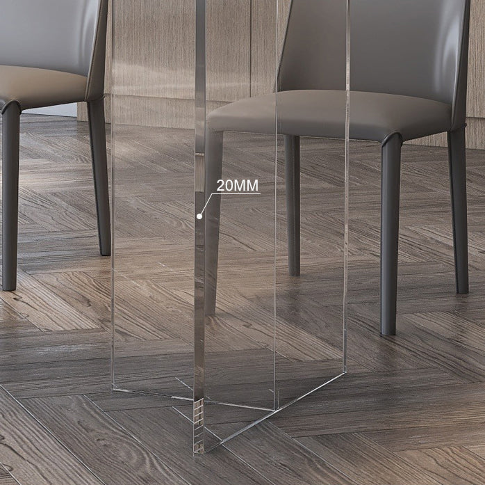 Sintered Stone Top Table Set 1/4/5/6 Pieces Designer Style Rectangle Dining Set