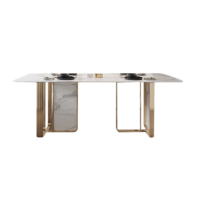 1/2/5/7 Pieces Designer Style Rectangle Dining Set Sintered Stone Top Dinette Table Set