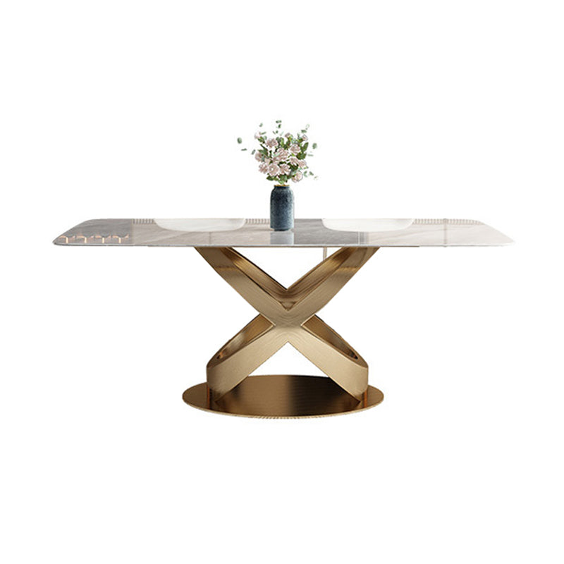 Luxurious Rectangle Dining Set 1/4/5/6/7 Pieces Sintered Stone Top Table Set