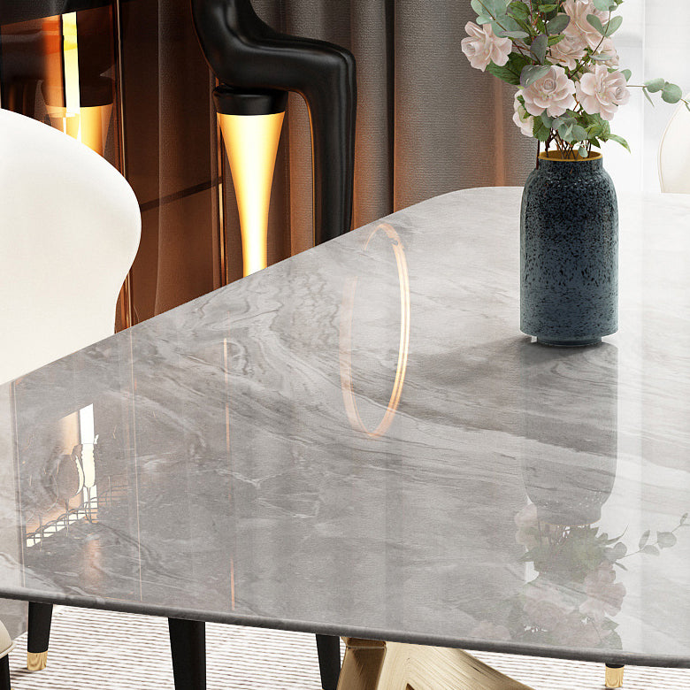 Luxurious Rectangle Dining Set 1/4/5/6/7 Pieces Sintered Stone Top Table Set