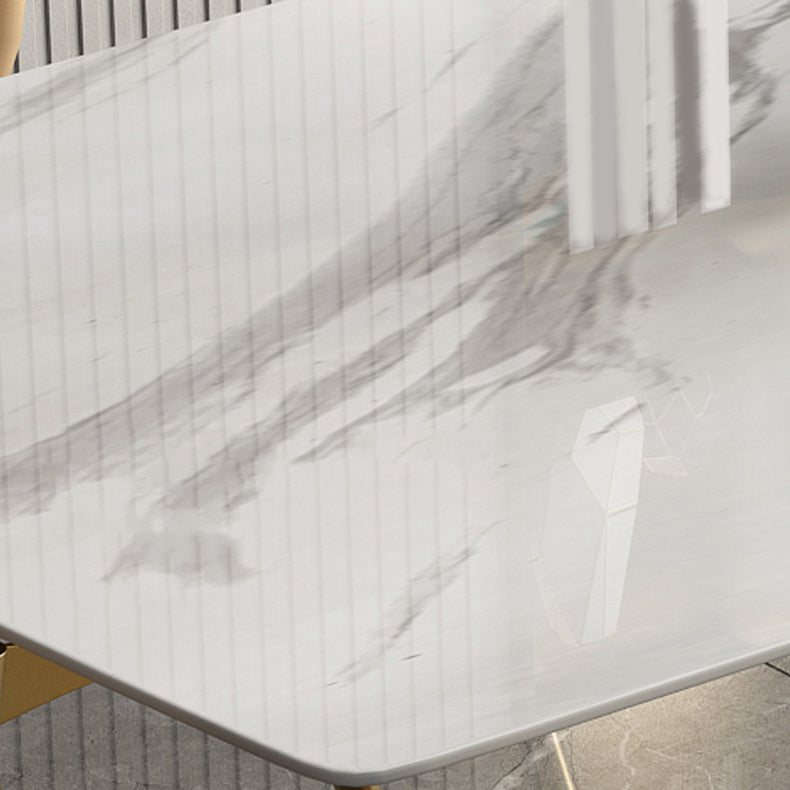 Designer Style 1/4/5/6/7 Pieces Rectangle Dining Set Sintered Stone Top Dinette Table Set