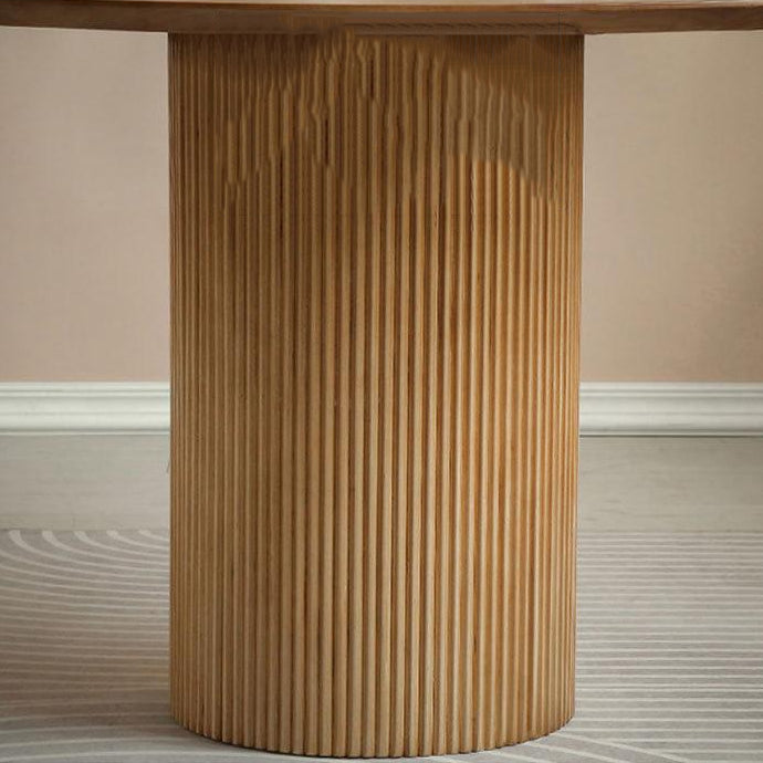 1/2/3/4 Pieces Modern Dining Set Solid Wood Round Table with Plastic Chairs