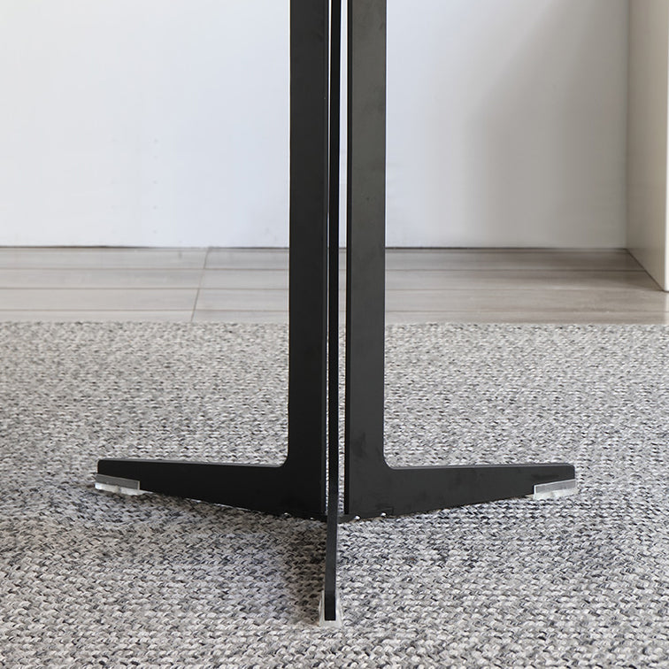 White Stone Dining Set for Home 1/4/5 Pieces Modern Round Table Set