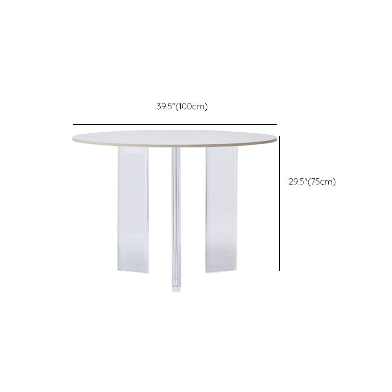 Round Dining Table Set 1/2/3 Pcs ModernSintered Stone Top Table with Chairs
