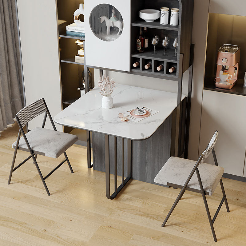 Modern Furniture Dining Set 1/3/5 Pcs Folding Table with Dining Upholstered Chairs