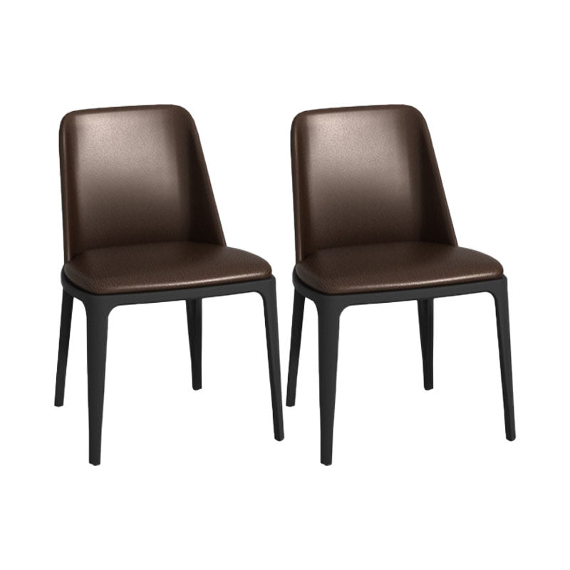 Contemporary Black Dining Table Set 1/2/7 Pieces Metal Dining Set with Padded Chairs