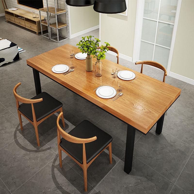 Industrial Home Dining Table Set 1/2/5 Pieces Solid Wood Dinette Set