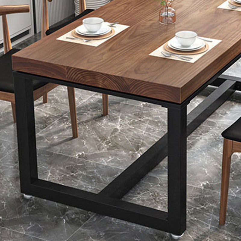 Industrial Pine Wood Top Dining Table Set 1/2/5 Pieces Dinette Set for Kitchen