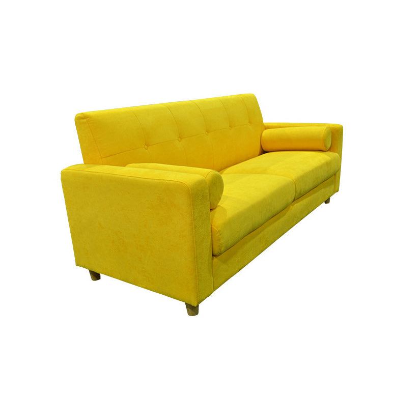 30.31" H Cotton Blend Square Arm Tufted Sofa for Living Room