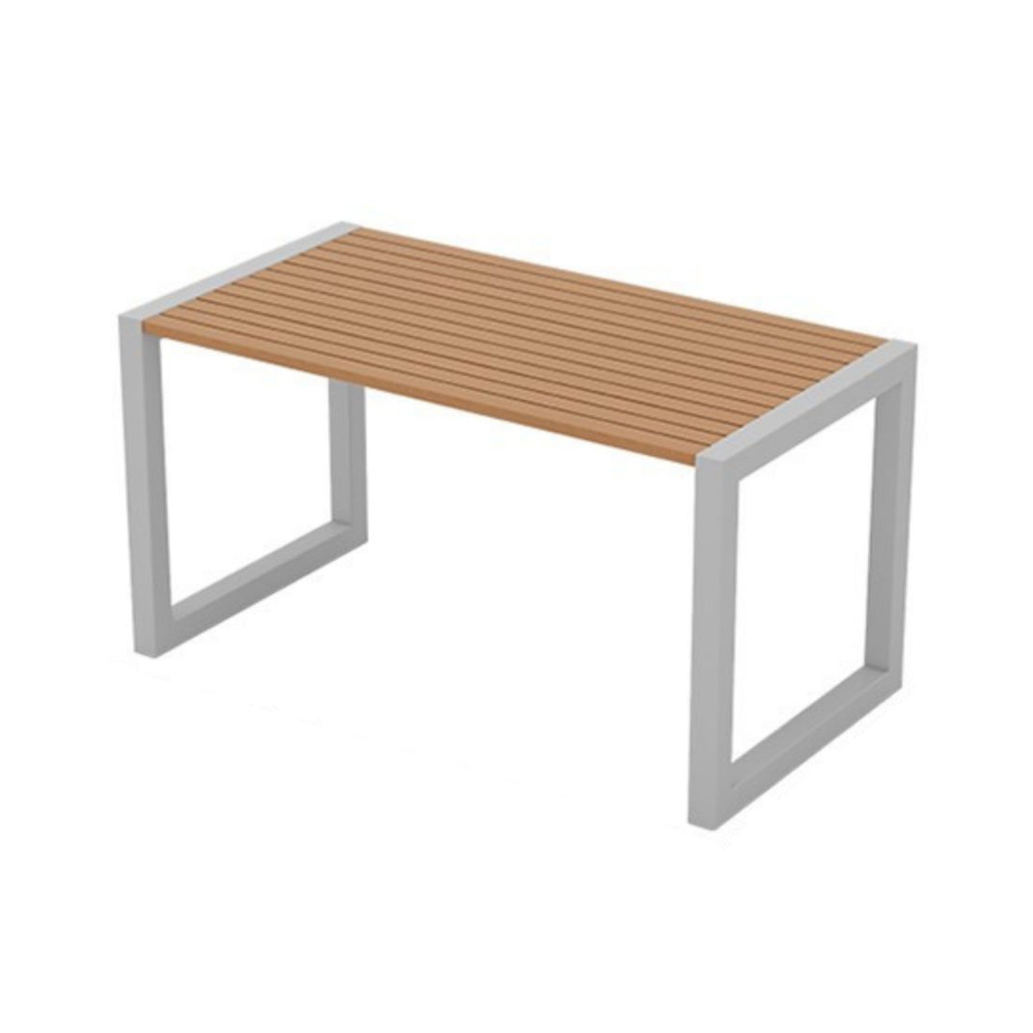 Modern Rectangular Picnic Table 1/3 Piece Reclaimed Wood Picnic Table