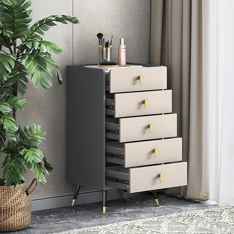 13.65-inch Width Dresser Glam Storage Chest with 4/5 Drawers