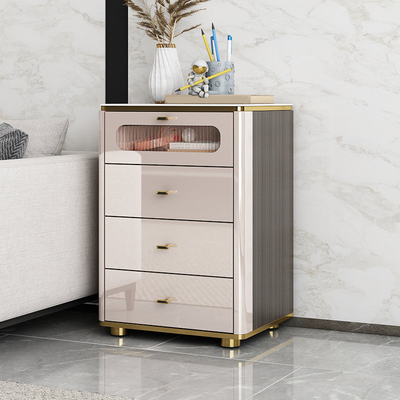 Glam Storage Chest Dresser Stone Storage Chest with 3/4/5 Drawers