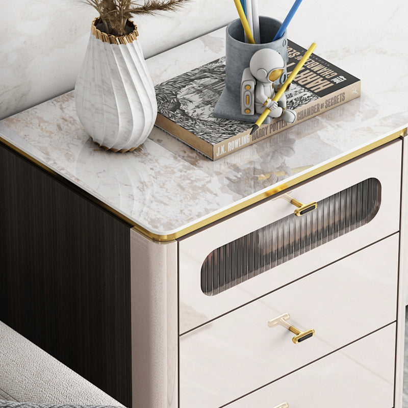 Glam Storage Chest Dresser Stone Storage Chest with 3/4/5 Drawers