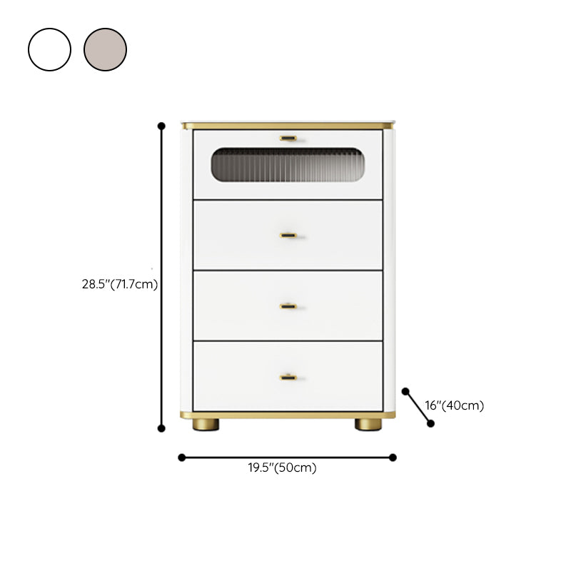 Glam Storage Chest Dresser Stone Storage Chest with 3/4/5 Drawers