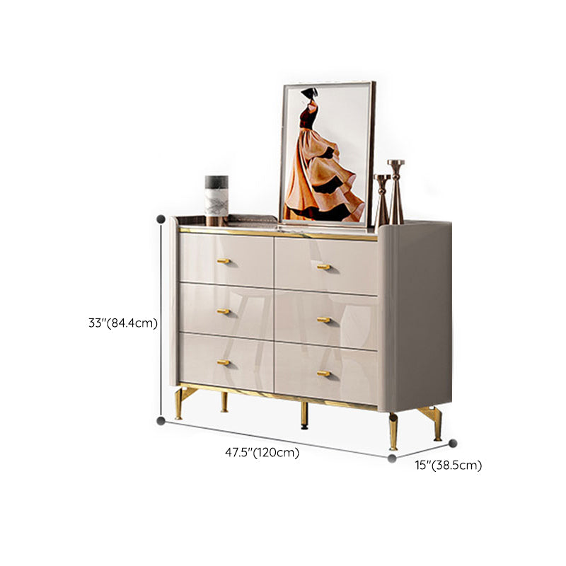 15.02-inch Width Storage Chest Ultra-Modern Stone Storage Chest Dresser