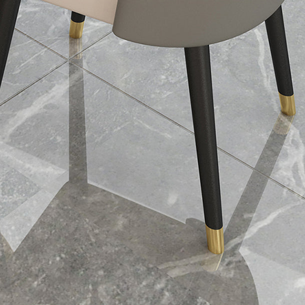 Polished Finish Stone Top Table Set for Home 1/2/3/4/5 Pieces Modern Dinette Set