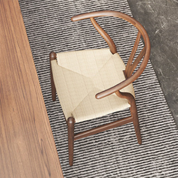 Modern Pine Wood Dining Set 1/4/6/7 Pieces Brown Dinette Set with Chairs