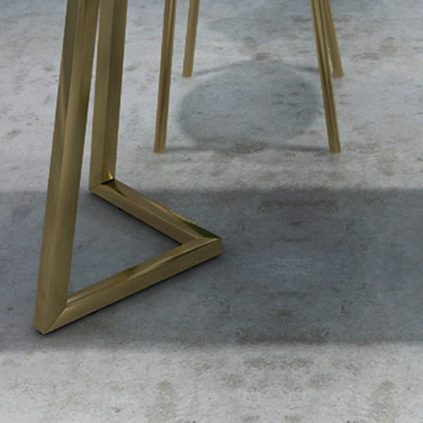 Solid Wood Dining Set with Velvet Chairs 1/3/5/7 Pieces Dinette Set for Home