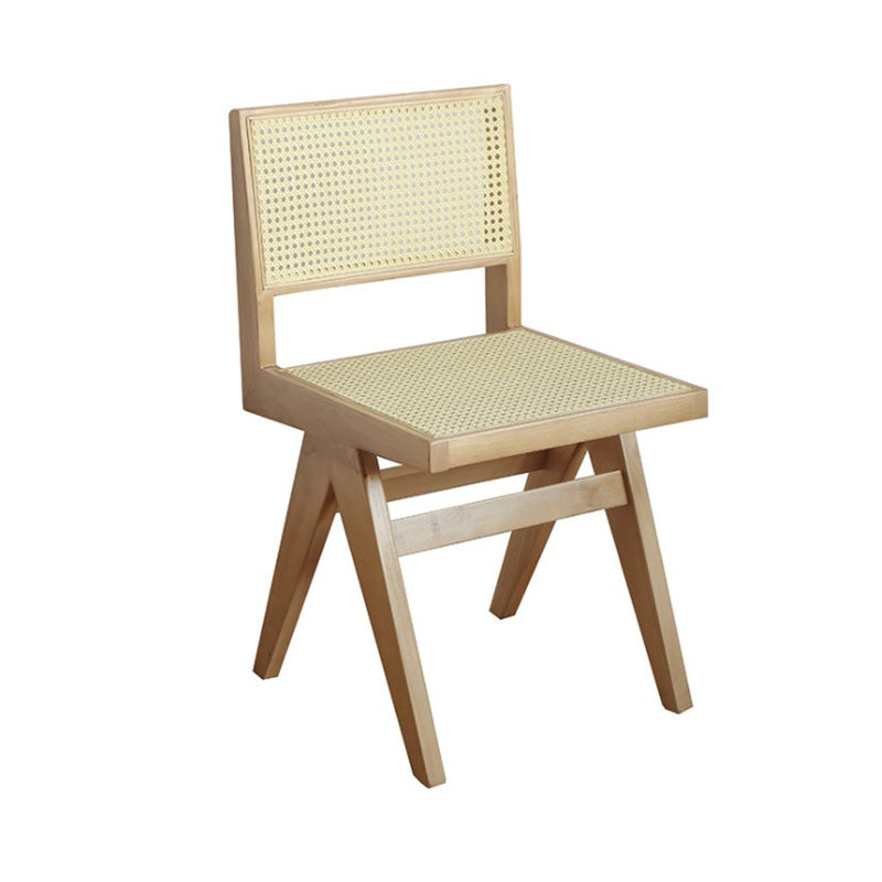 Wood Top Dining Table Set with Acrylic Base 1/4/5 Pieces Brown Dinette Set for Kitchen