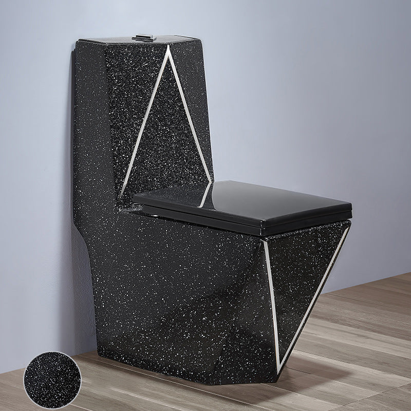 Floor Mount Flush Toilet Traditional One-Piece Toilet with Slow Close Seat