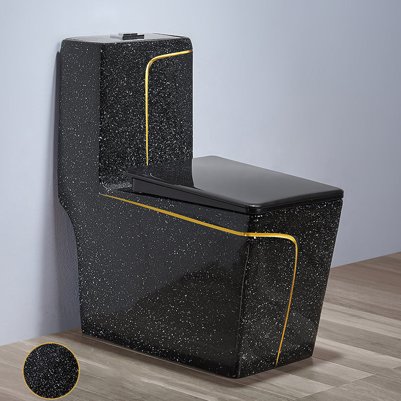 Floor Mount Flush Toilet Traditional One-Piece Toilet with Slow Close Seat