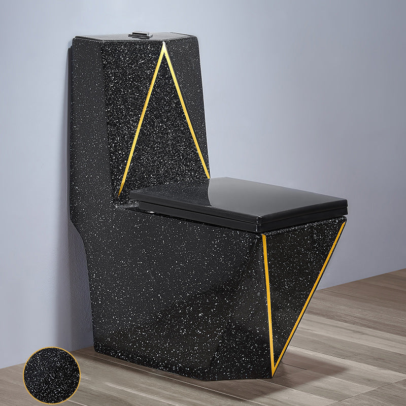 Floor Mount Flush Toilet Traditional One-Piece Toilet with Slow Close Seat