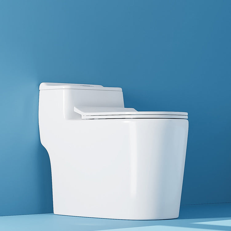 Contemporary One Piece Toilet Floor Mounted White Toilet Bowl for Washroom