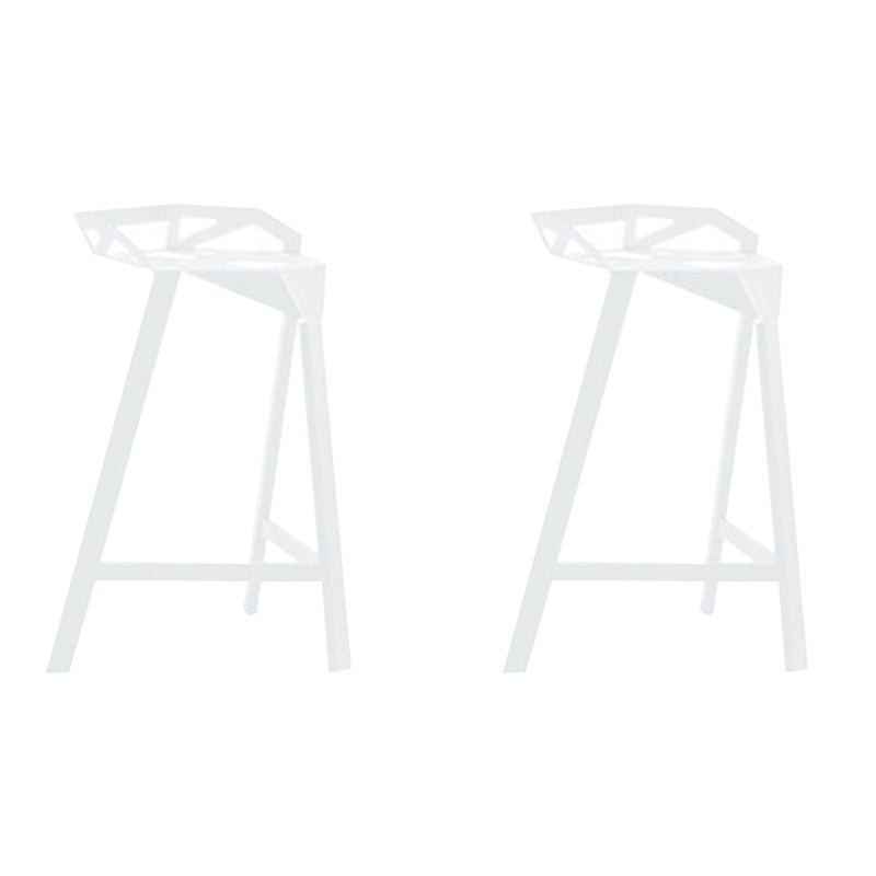 Industrial Low Back Counter Stools Metal Counter Height Stools for Home Use