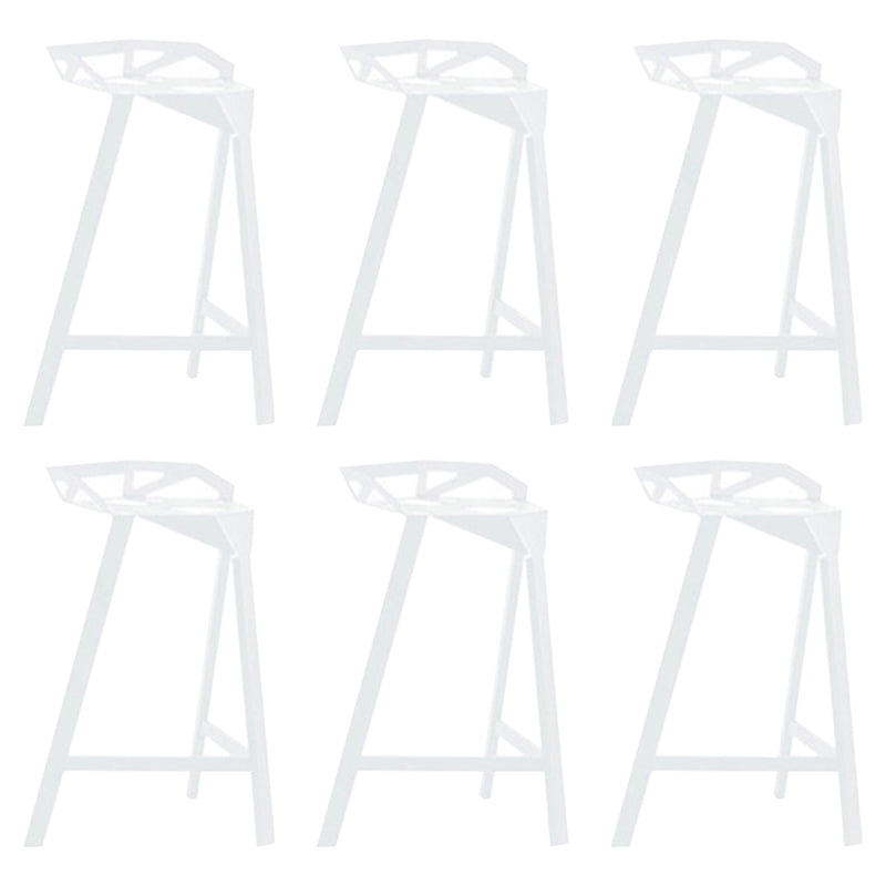 Industrial Low Back Counter Stools Metal Counter Height Stools for Home Use