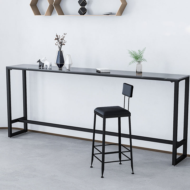 Contemporary Style Upholstered Counter Stool Bar-height Bar Stool with Metal Legs