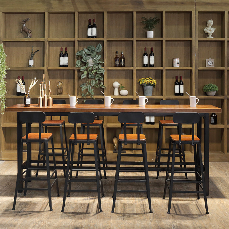 Contemporary Style Counter-height Stool Living Room Bar Stool with Metal Legs