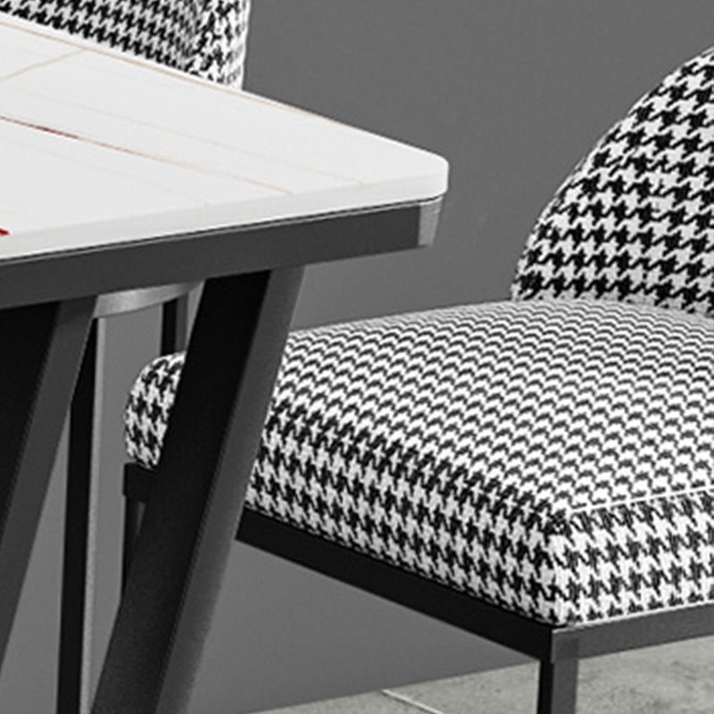 Modern Style Upholstered Counter Stool Low Back Bar Stool with Footrest