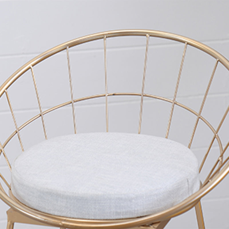 Scandinavian Style Counter Stool Upholstered Indoor Bar Stool with Footrest