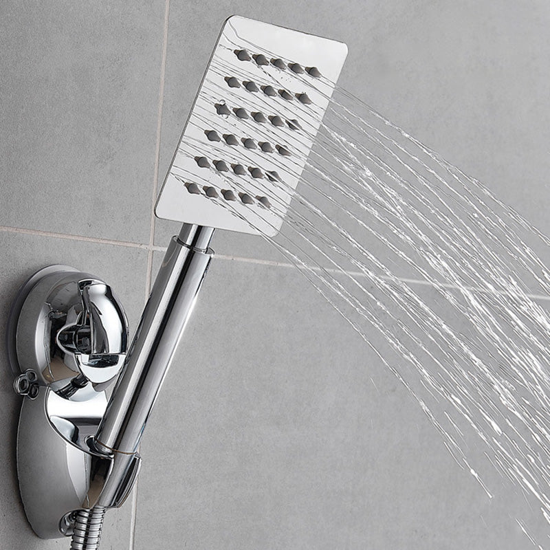 Square Metal Dual Shower Heads Modern Shower with Shower Hose