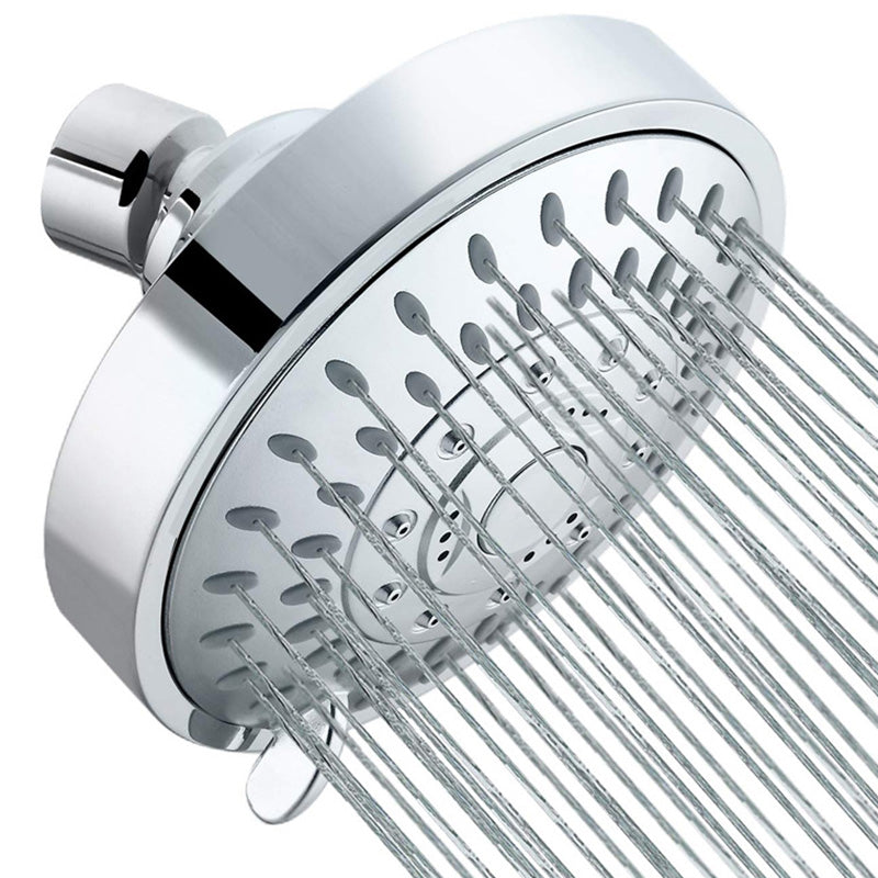 Wall Mounted Metal Shower Head Modern Round Fixed Shower Head