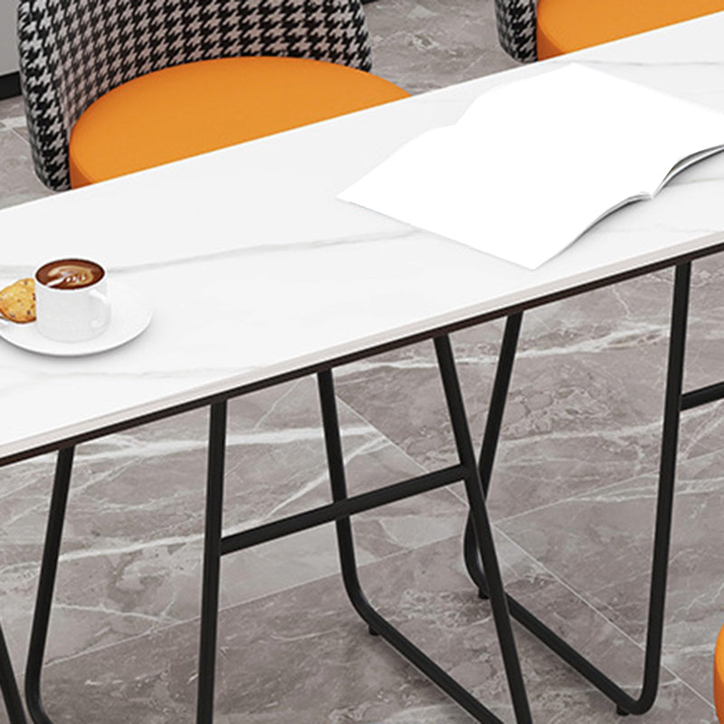 Rectangle Bar Table Bar Height Modern Pub Table for Indoor and Breakroom