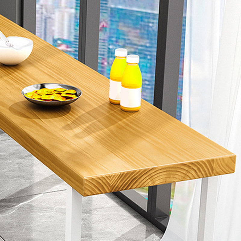 Rectangle Bar Table Bar Height Contemporary Solid Wood Pub Table for Indoor