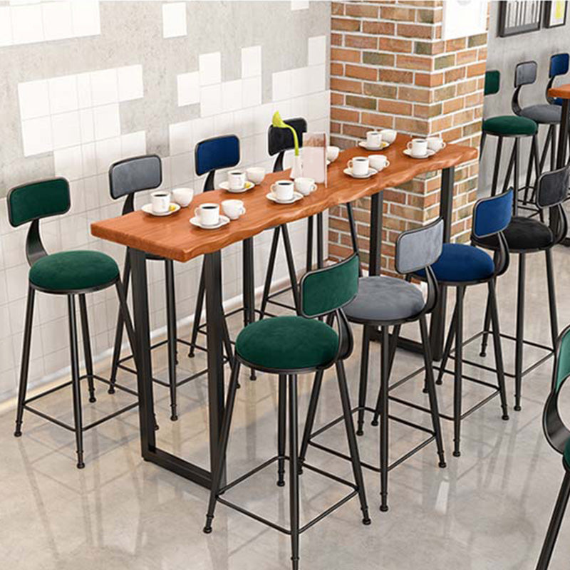 Modern Bar-height Table with Black Base 41.3-inch Height Table Base Bar Table