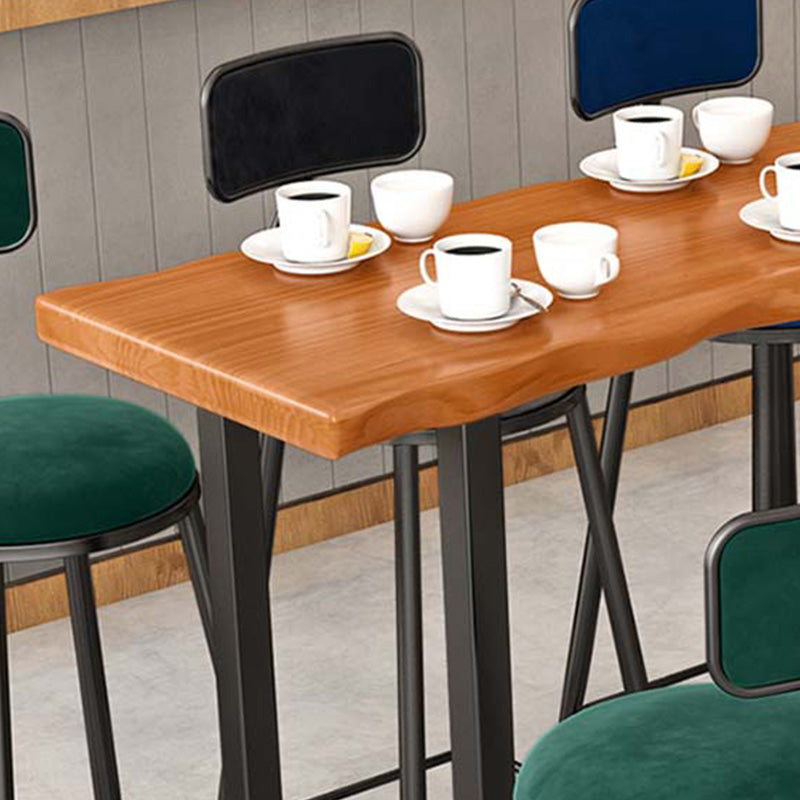 Modern Bar-height Table with Black Base 41.3-inch Height Table Base Bar Table