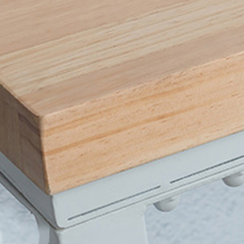 Modern Pub Height Dining Table Wood Top Pub Table for Patio Use