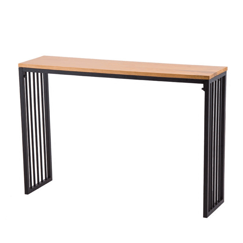 Modern Bar-height Table with Black Base 41.3-inch Height Table for Patio Use