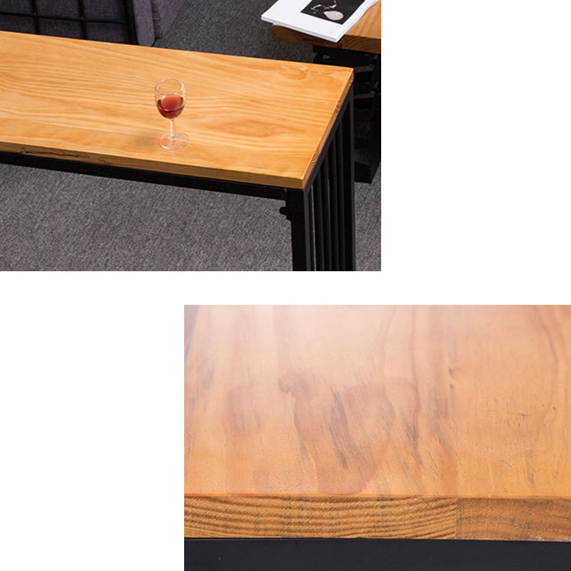 Modern Bar-height Table with Black Base 41.3-inch Height Table for Patio Use