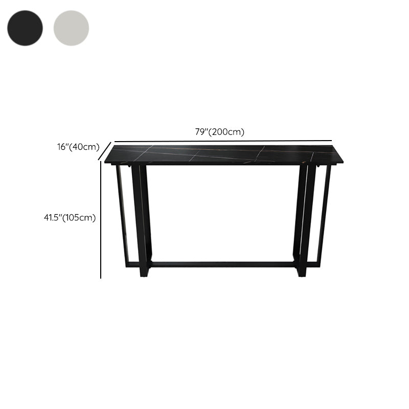 Modern Style Stone Counter Table Rectangle Counter Table for Home
