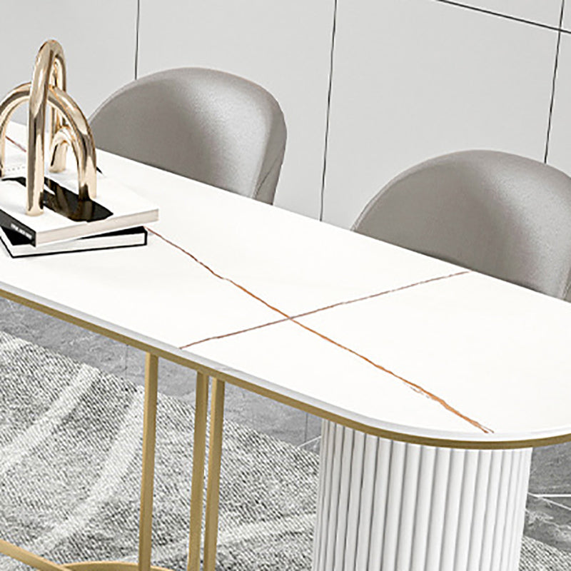 Stone Bar Table Modern Style Bistro Pub Table for Dining Room