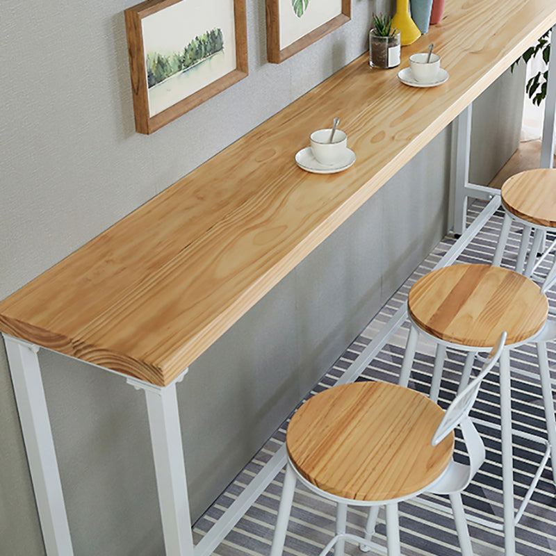 Modern Rectangle Bar Counter Table Wood Bar Counter Table for Restaurant