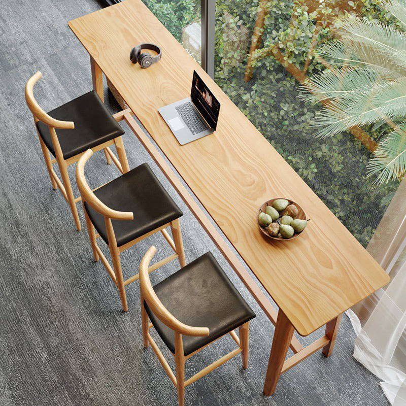 Modern Style Wood Bar Counter Table Rectangle Bar Counter Table for Home